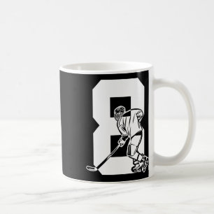 Number 8 Years Ice Hockey 8th Birthday (3) Coffee Mug