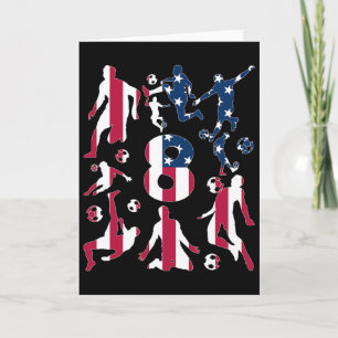 Number 8 Years Soccer 8th Birthday Card