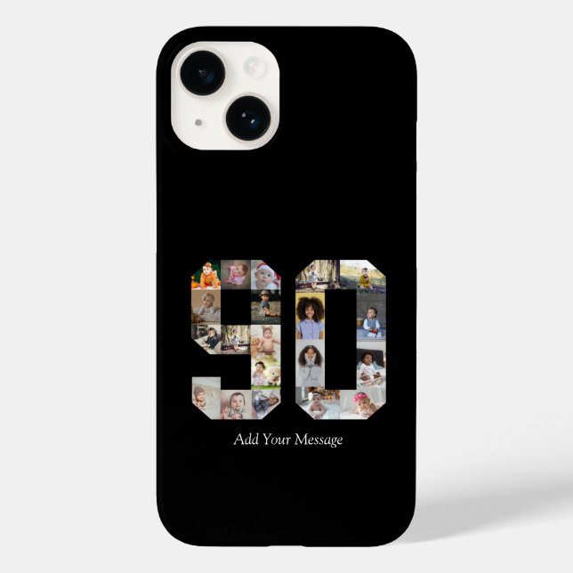 Number 90 Photo Collage Case-Mate iPhone Case (Back)