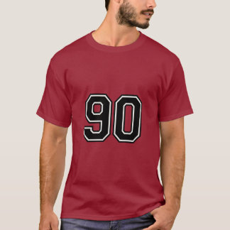 Number 90 Varsity Sports Jersey | 90th Birthday T-Shirt