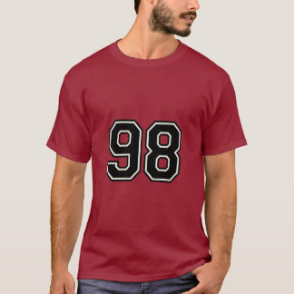 Number 98 Varsity Sports Jersey | 98th Birthday T-Shirt