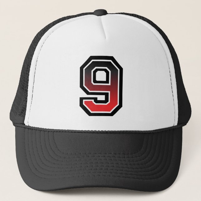 Number 9 Classic Trucker Hat (Front)