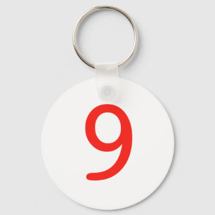 Number 9 key ring