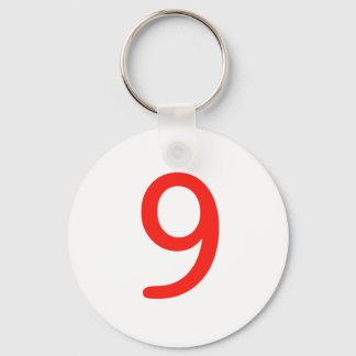 Number 9 key ring