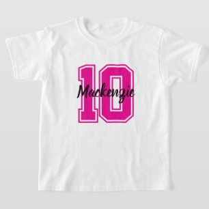 Number And Name Personalised  T-Shirt