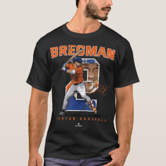 Number and Portrait Alex Bregman Houston MLBPA T-S T-Shirt