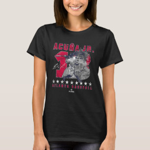 Number and Portrait Ronald Acuna Jr Atlanta MLBPA T-Shirt