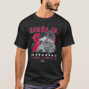 Number and Portrait Ronald Acuna Jr Atlanta MLBPA T-Shirt