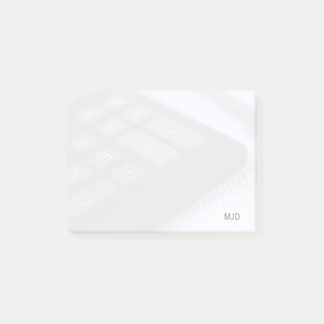 Number and sign keys post-it notes (Front)