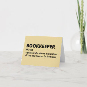 Number Cruncher Funny Definition Thank You Card