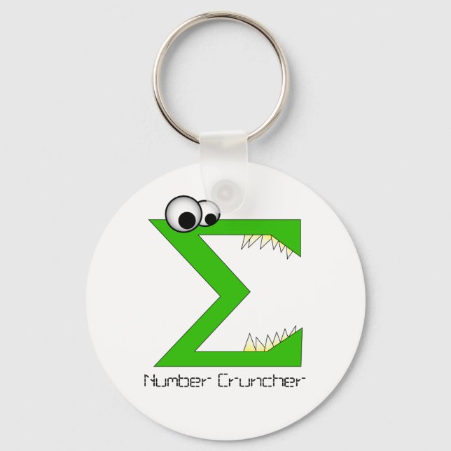 Number Cruncher Key Chain (Front)