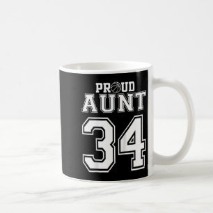 Number Custom Proud Basketball Aunt Personalize T Coffee Mug