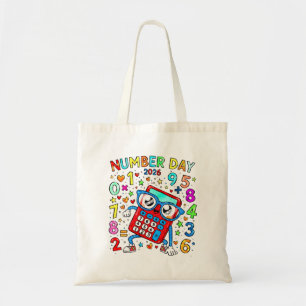 Number Day 2026 Calculator Math Tote Bag