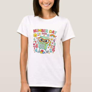 Number Day 2026 Owl Calculator Math T Shirt