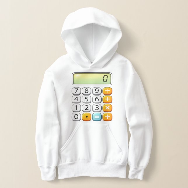 Number Day Classic Calculator Math Hoodie (Laydown)