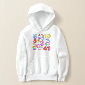 Number Day Colorful Math Numbers Hoodie