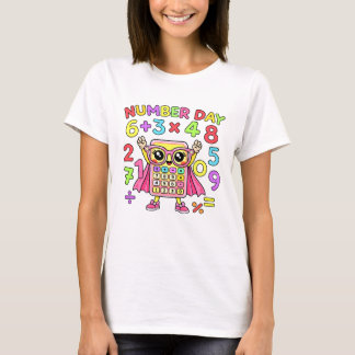 Number Day Cute Calculator Character Math T Shirt