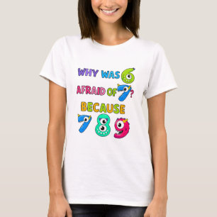 Number Day Funny Maths 7 8 9 T Shirt for Teachers