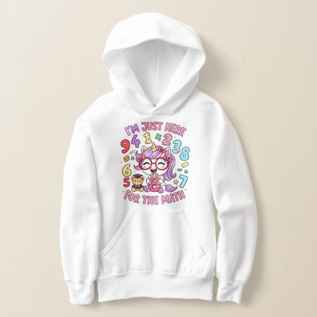 Number Day Funny Maths Hoodie for Kids and Teacher (Laydown)