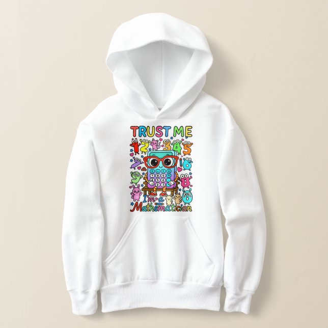 Number Day Kids Hoodie | Funny Maths Numbers (Laydown)