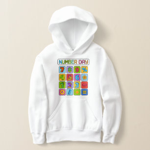 Number Day Math Icons Calculator Hoodie
