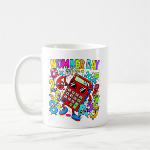 Number Day Maths Mug Colourful Calculator