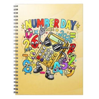 Number Day Maths Notebook | Fun Calculator Numbers
