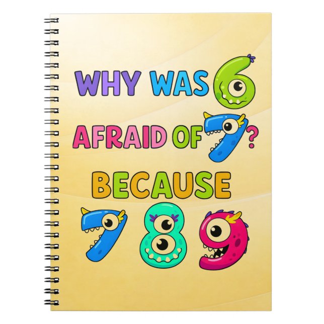 Number Day Maths Notebook | Funny Numbers Joke (Front)