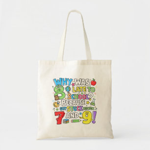 Number Day Tote Bag   Funny Maths Numbers