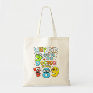 Number Day Tote Bag   Funny Maths Numbers