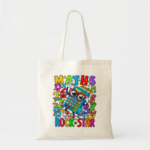 Number Day Tote Bag   Maths Rock Star