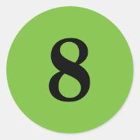 Number Eight planning simple 8 green black