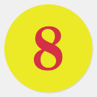 Number Eight planning simple 8 yellow red