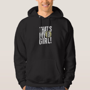 Number Eight That's My Girl 8 Volleyball Mom Dad F Hoodie