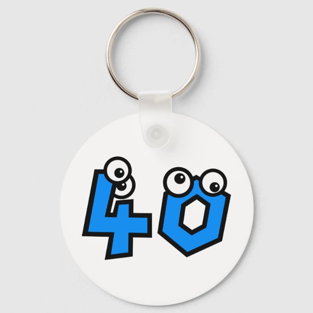 Number Forty Key Ring (Front)