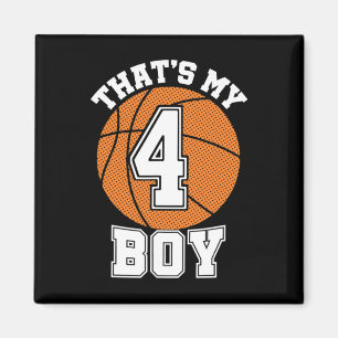 Number Four That's My Boy #4 Bysketbyll Mum Dad Fa Magnet