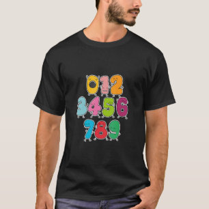 Number Learning calculator costume matc day Math O T-Shirt
