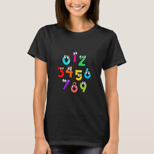 Number Learning calculator costume matc day Math O T-Shirt