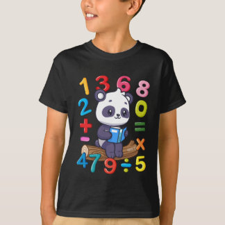 Number Maths Day Symbol Boys Girls Kids Numbers T-Shirt