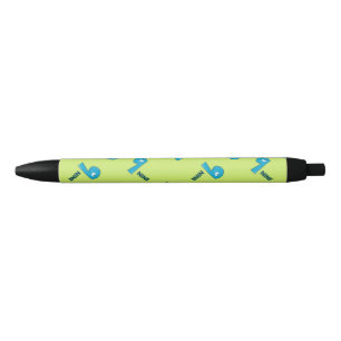 Number nine green black ink pen