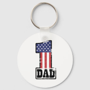 Number One American Dad Key Ring