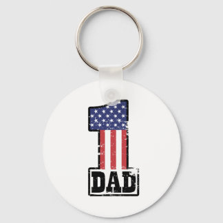 Number One American Dad Key Ring