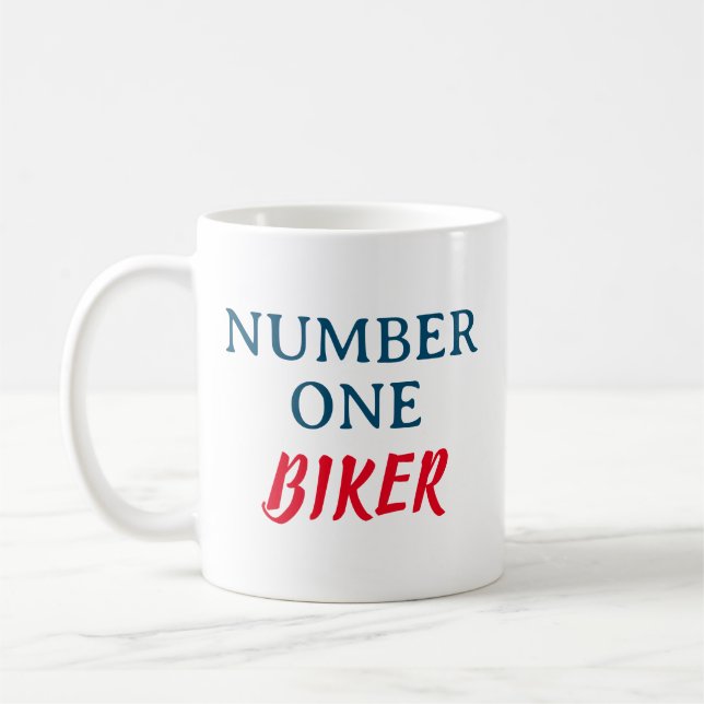 Number One Biker Coffee Mug (Left)