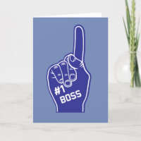 Number One Boss Foam Finger