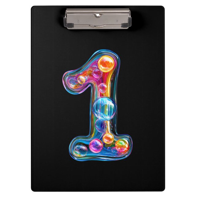 Number One Bubble Clipboard (Front)