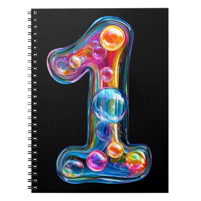 Number One Bubble Notebook (Front)