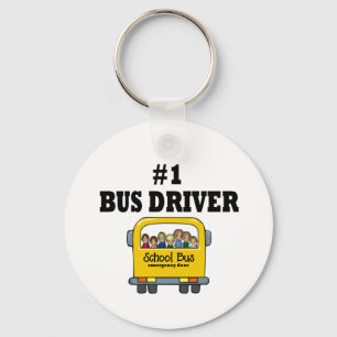 Number One Bus Driver Key Ring