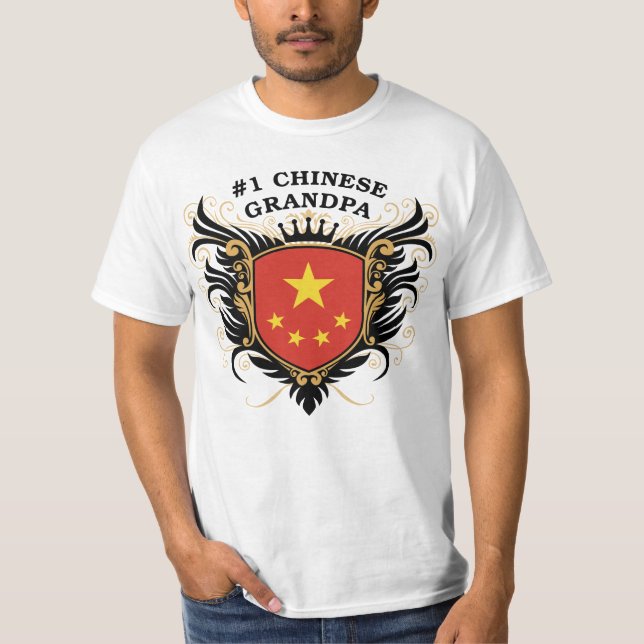 Number One Chinese Grandpa T-Shirt (Front)
