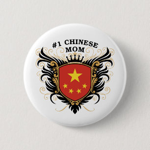 Number One Chinese Mum 6 Cm Round Badge