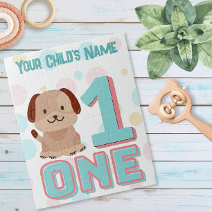 Number One Cute Dog Puzzle    Personalised